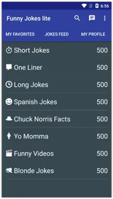 Funny Jokes lite android App screenshot 1